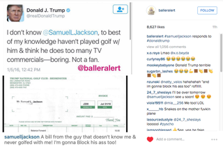 Illustration for article titled Watch: Samuel L. Jackson Discusses Donald Trump Feud He Didn’t Know Existed